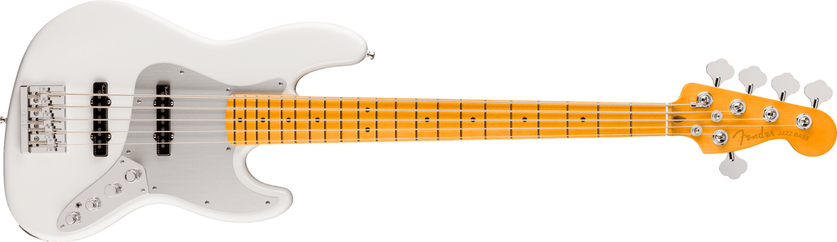 Fender American Ultra II Jazz Bass V, Maple Fingerboard, Avalanche - CBN Music Warehouse