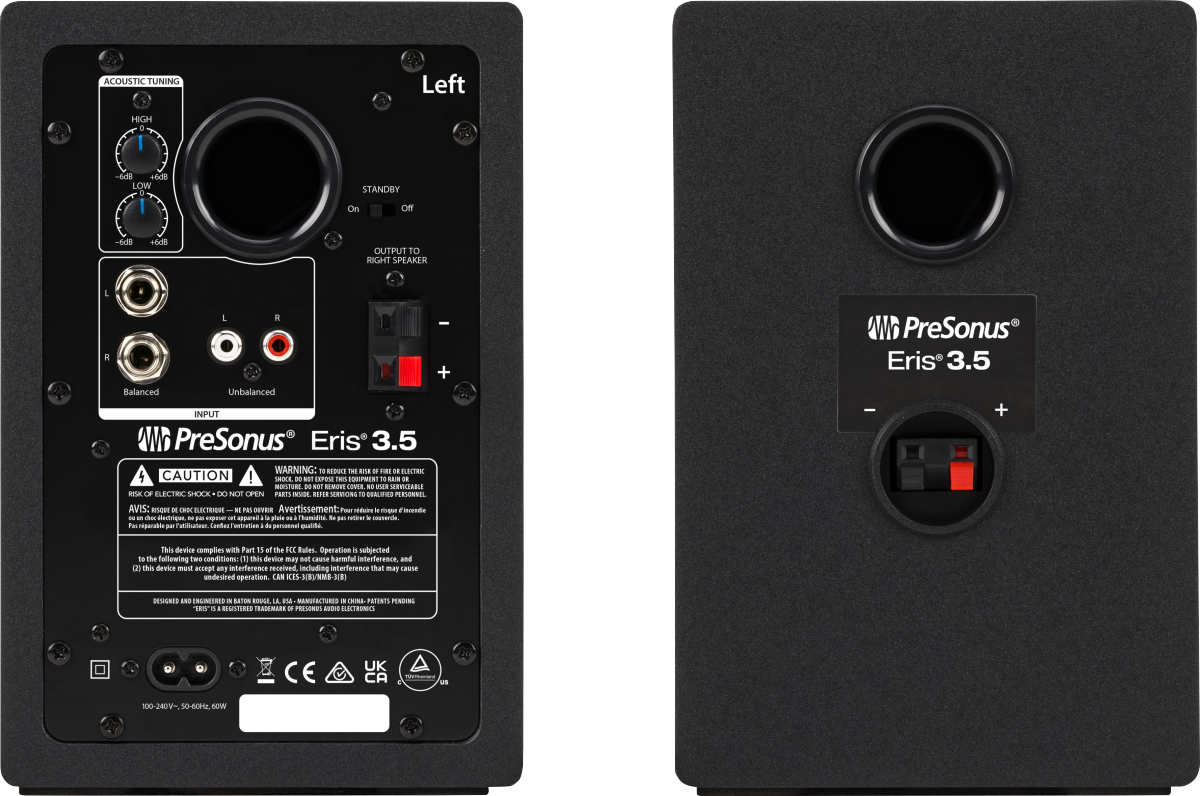 PreSonus Eris E3.5 3.5-inch Powered Studio Monitors 2nd Generation - Pair - CBN Music Warehouse