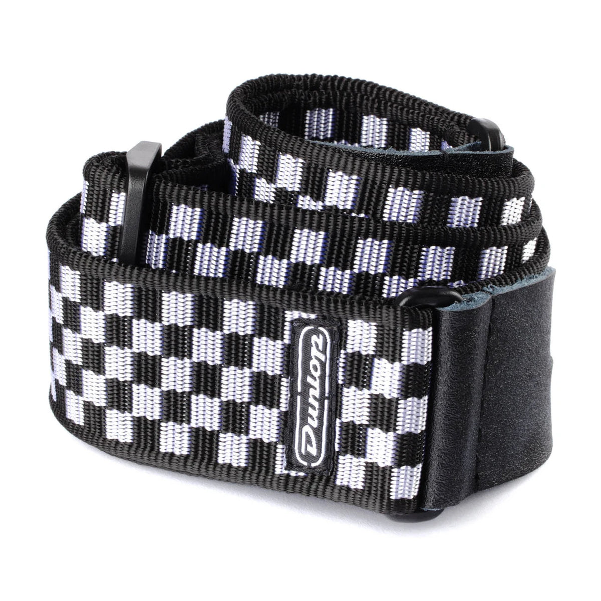 Dunlop D38-31BK Black and White Checkered Guitar Strap