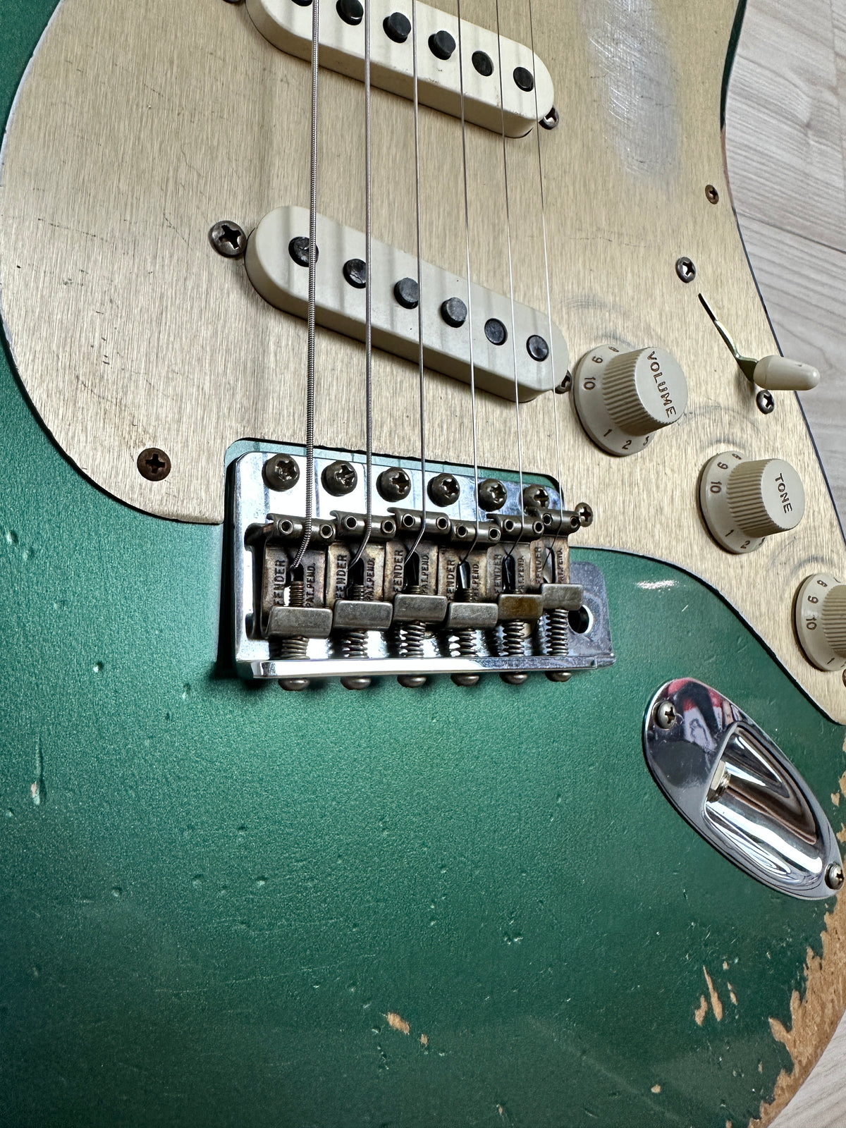 Fender Custom Shop Limited Edition Heavy Relic 59' Roasted Strat - Aged Sherwood Green Metallic