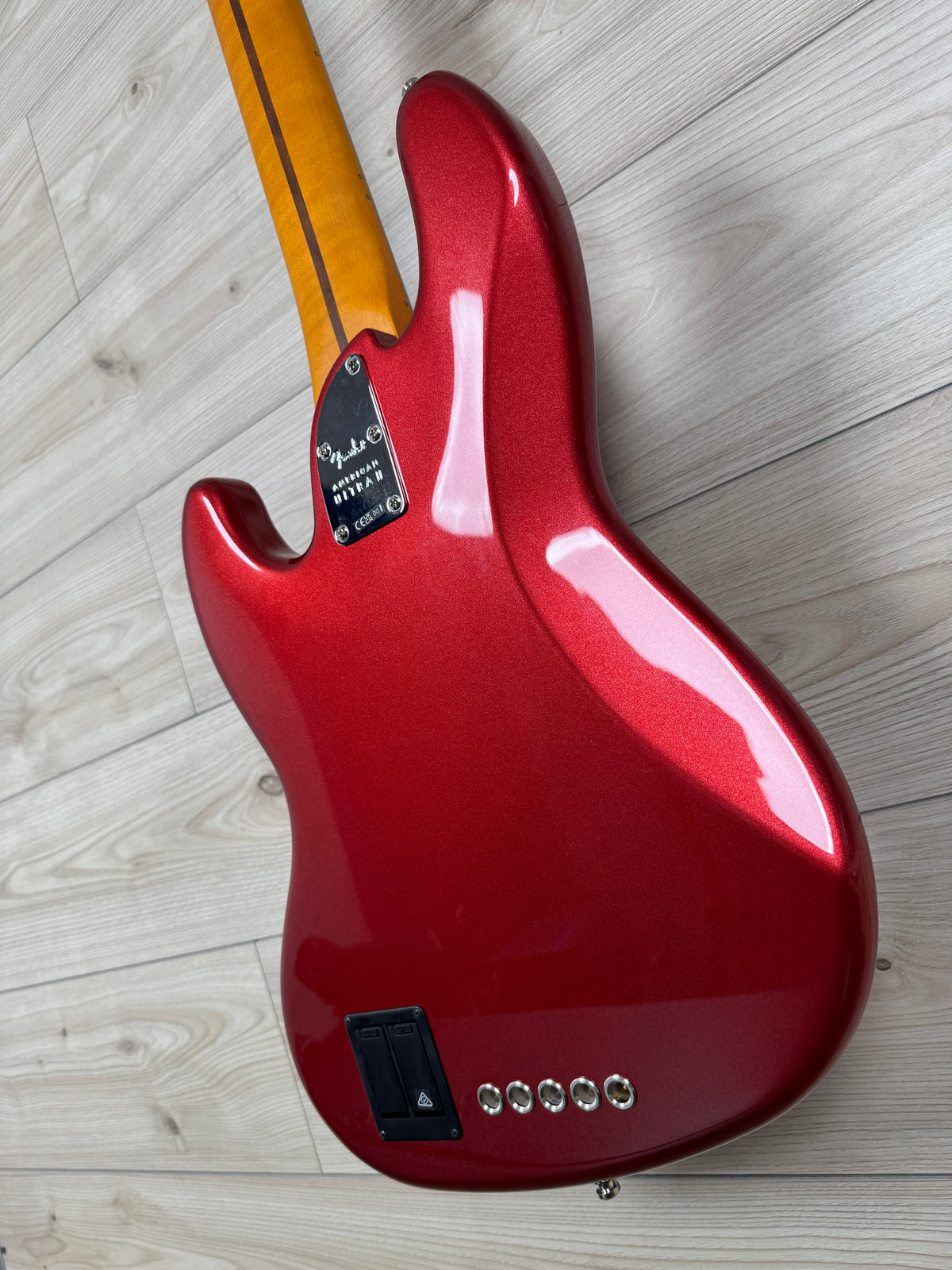Fender American Ultra II Jazz Bass V 5 strings Bass, Sinister Red - #4640