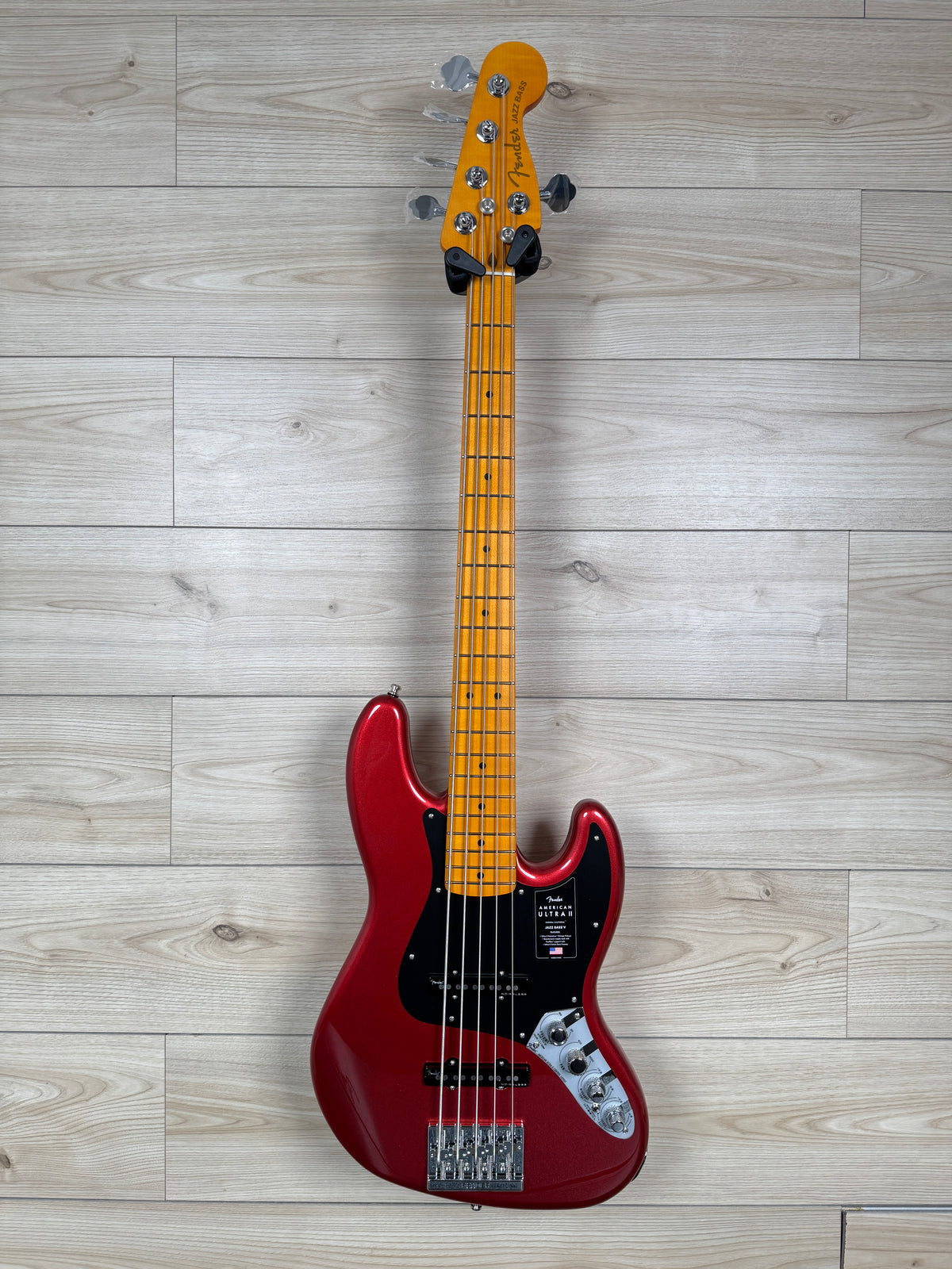 Fender American Ultra II Jazz Bass V 5 strings Bass, Sinister Red - #4640