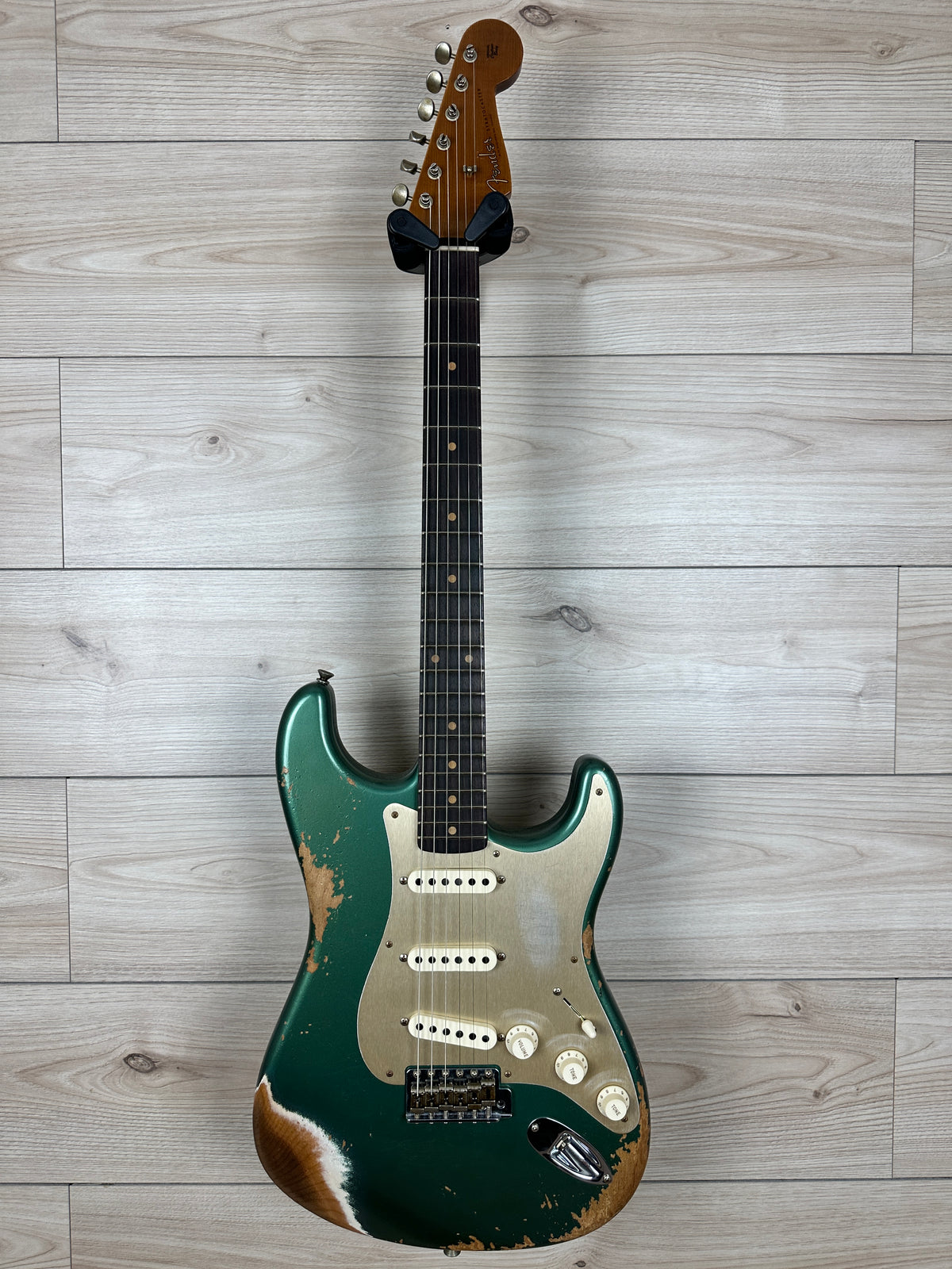 Fender Custom Shop Limited Edition Heavy Relic 59' Roasted Strat - Aged Sherwood Green Metallic
