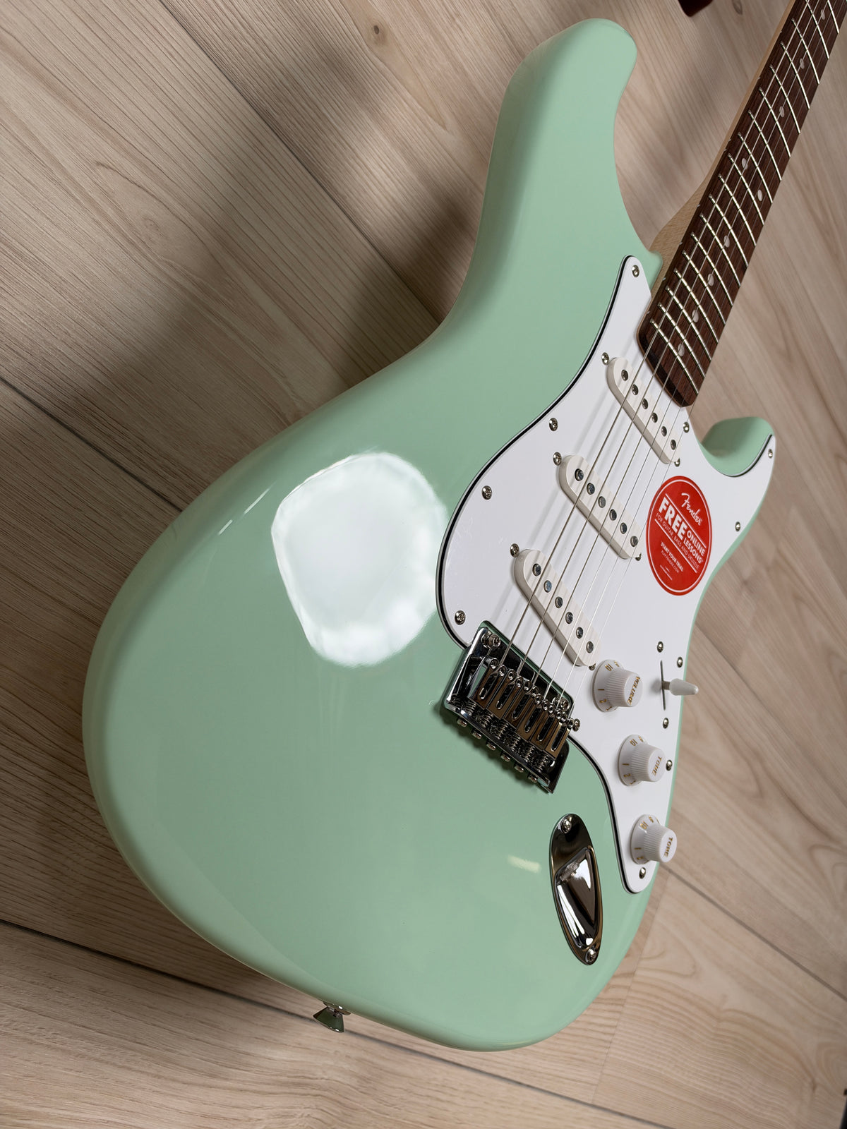 Squier FSR Affinity Series Stratocaster Electric Guitar, Surf Green - #3282