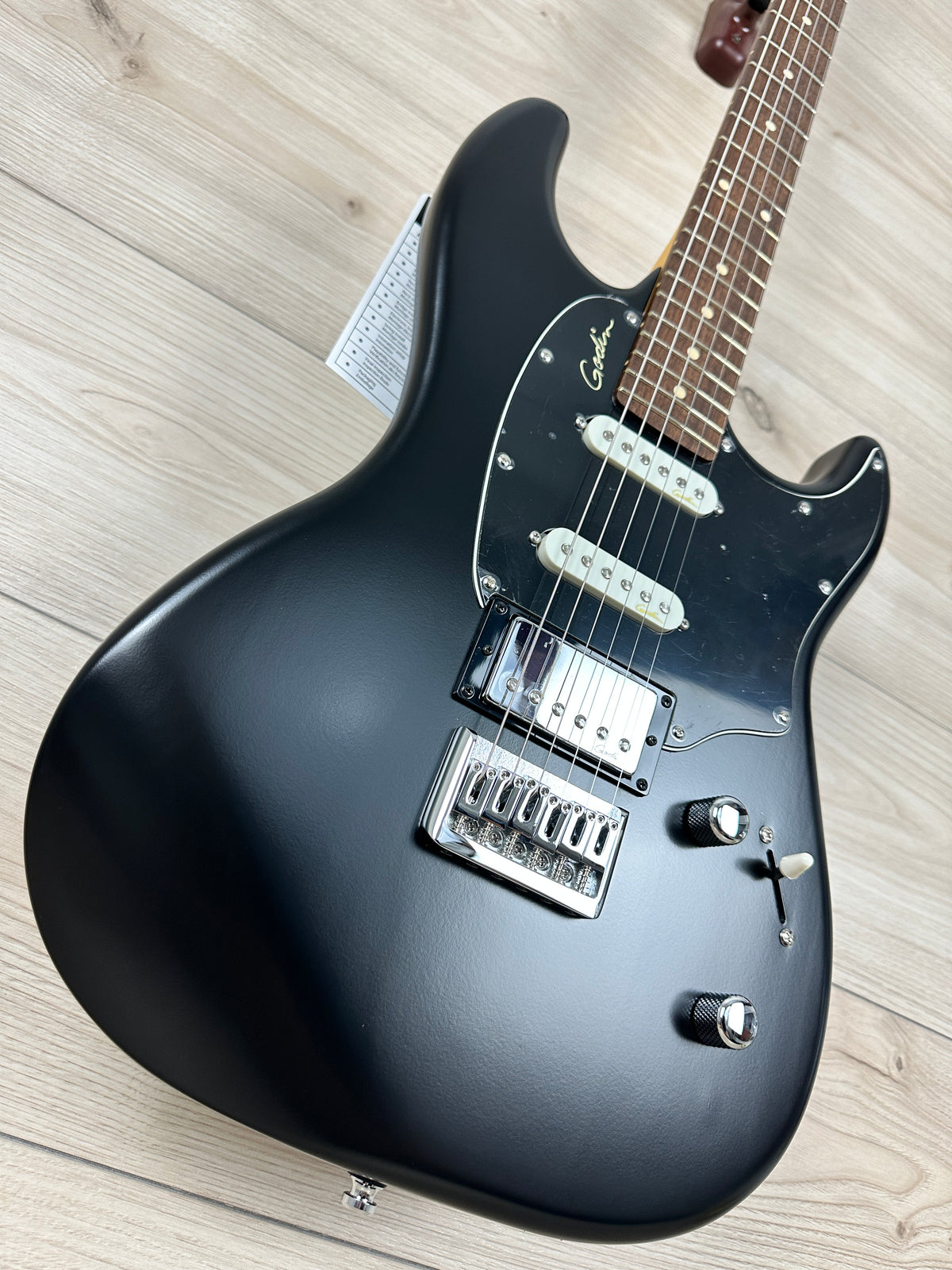 Godin Session HT HSS Electric Guitar Matte Black - CBN Music Warehouse