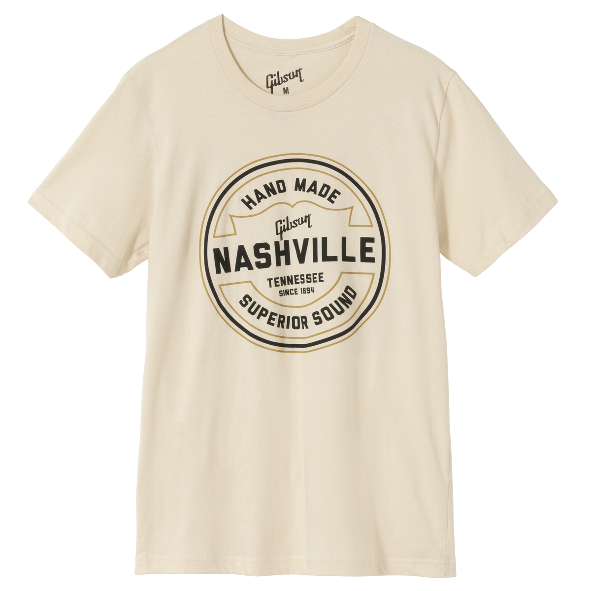 Gibson Handmade in Nashville Tee Shirt (Cream), LARGE