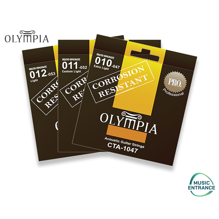 Olympia CTA1047 Accoustic Guitar Strings 010-047 - Extra Light - CBN Music Warehouse