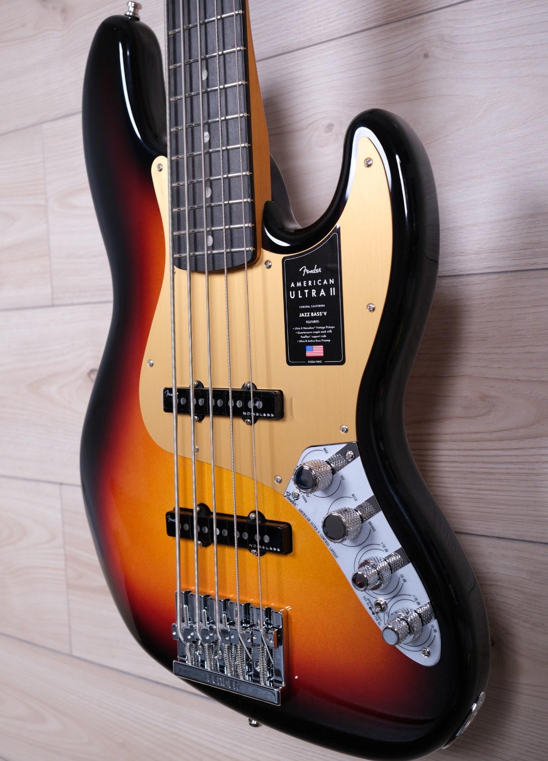 Fender American Ultra II Jazz Bass V 5 strings Bass, Ultraburst #6576