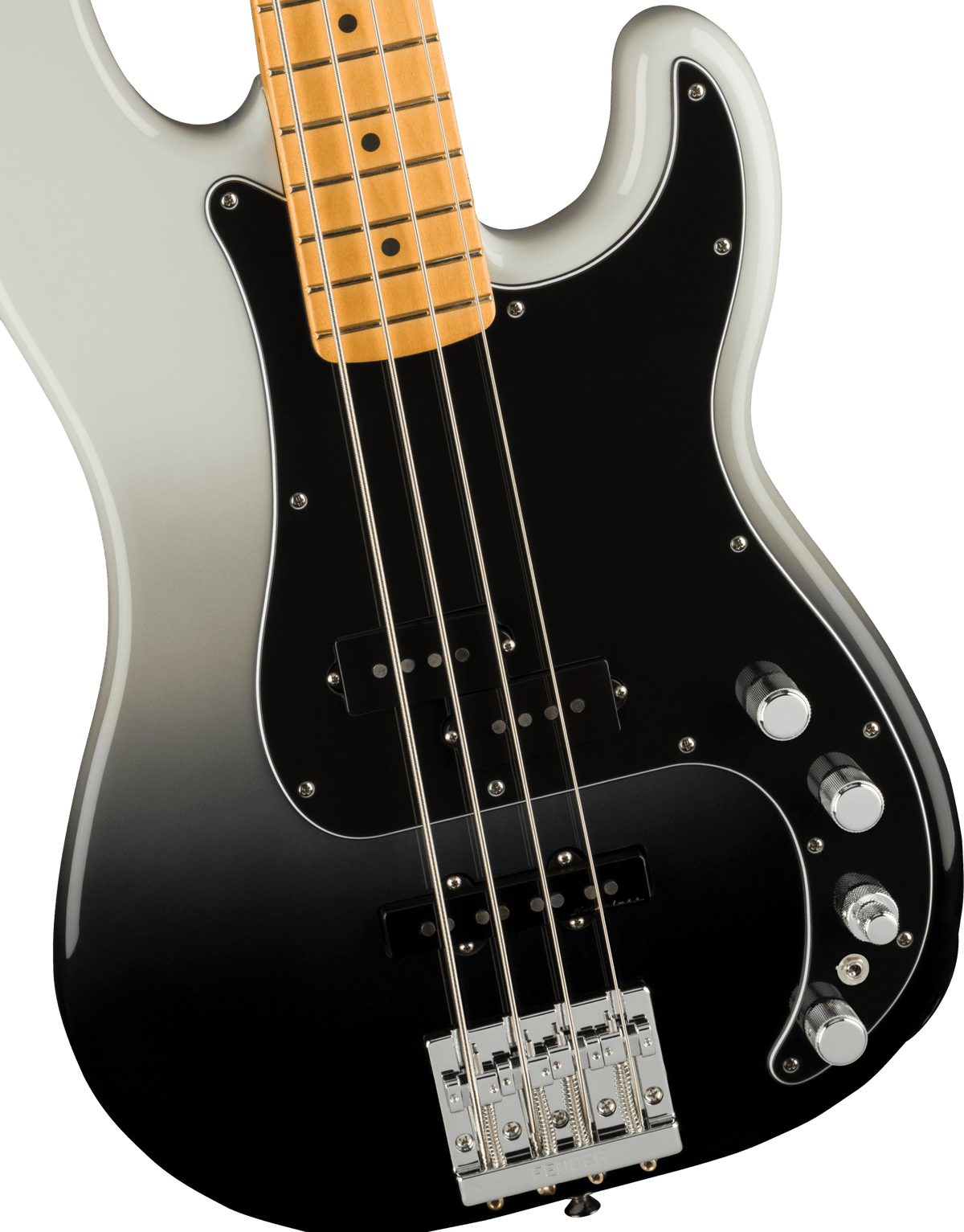 Fender Player Plus Active Precision Bass - Silver Smoke with Maple Fingerboard