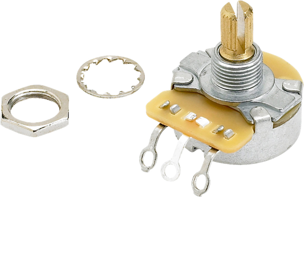Fender Genuine Pure Vintage 250K Split Shaft Potentiometer with Mounting Hardware