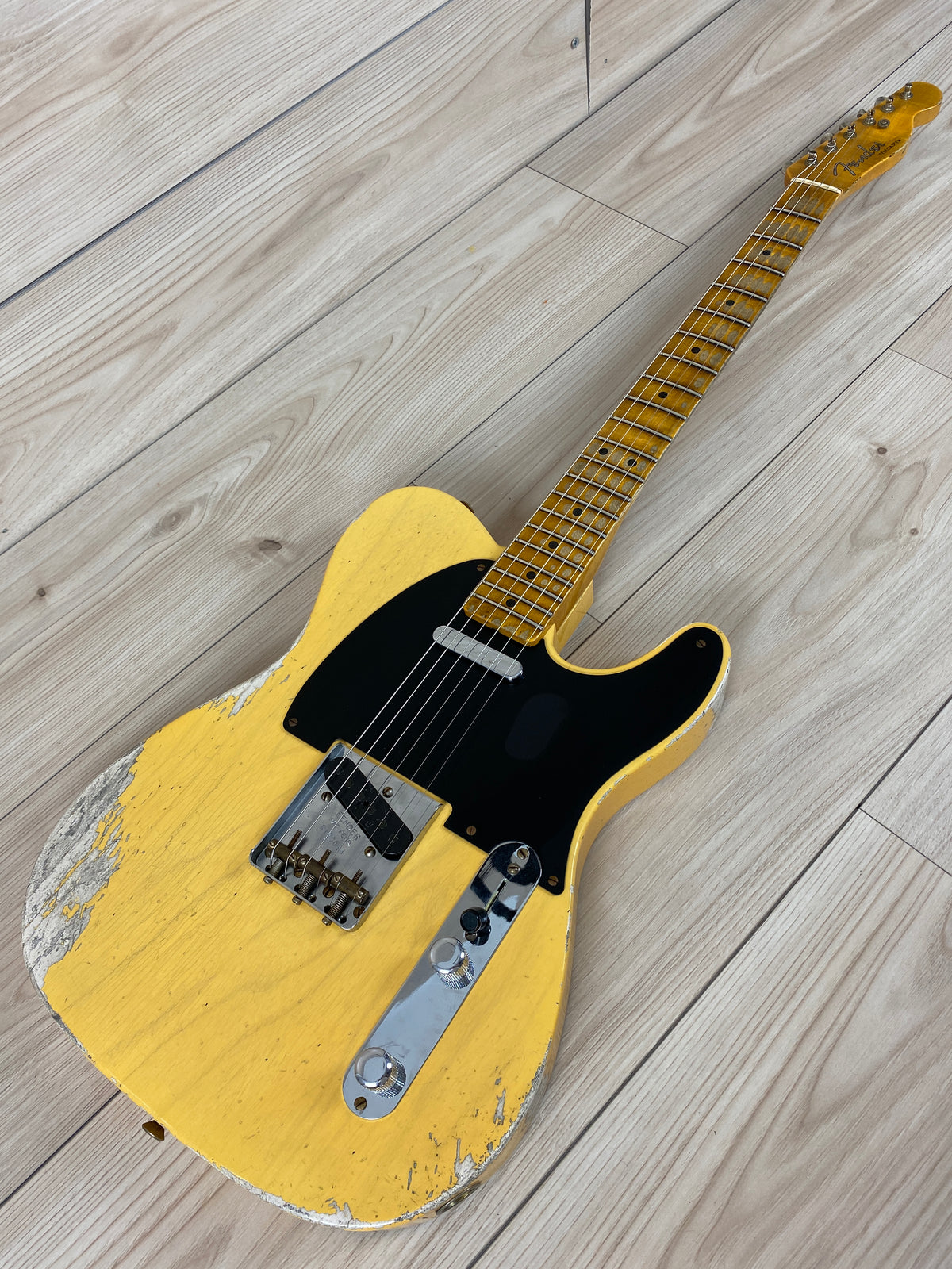 Fender Custom Shop Limited Edition '51 Telecaster Heavy Relic Maple Fingerboard Aged Nocaster Blonde - CBN Music Warehouse