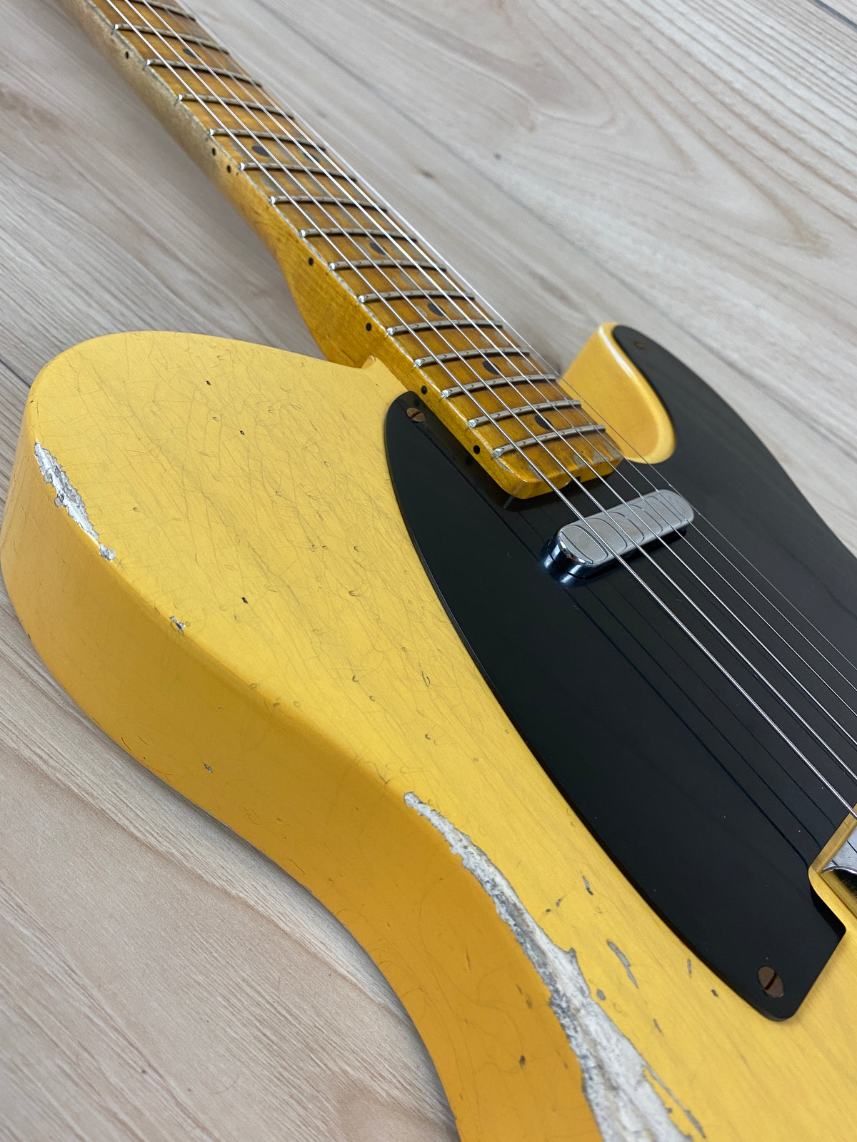 Fender Custom Shop Limited Edition '51 Telecaster Heavy Relic Maple Fingerboard Aged Nocaster Blonde - CBN Music Warehouse