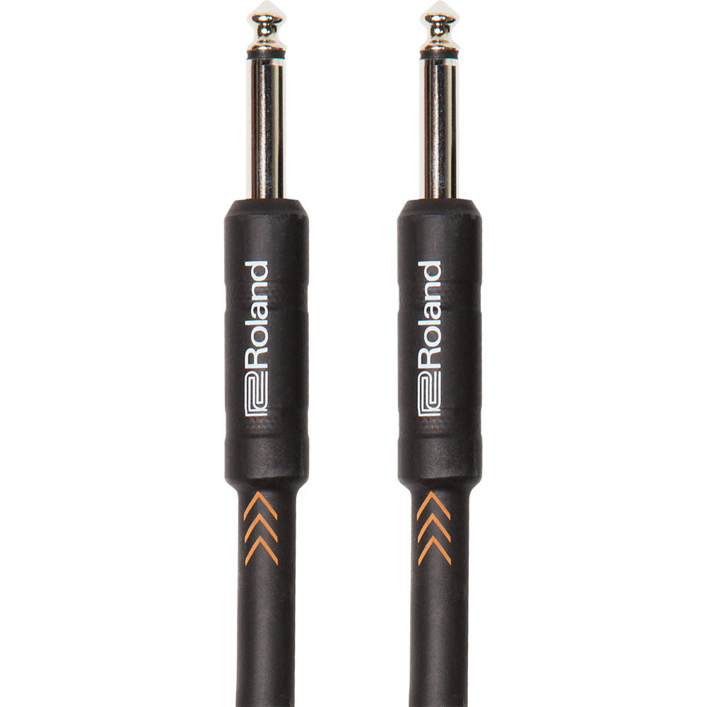 Roland Instrument Cable, Straight/Straight 1/4" jack, Black series - CBN Music Warehouse