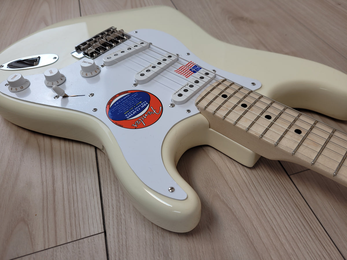 Fender Eric Clapton Stratocaster Electric Guitar - Olympic White with Maple Fingerboard - CBN Music Warehouse
