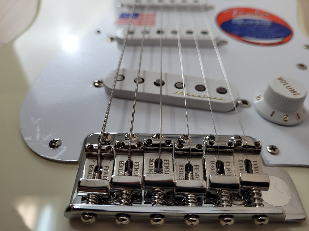 Fender Eric Clapton Stratocaster Electric Guitar - Olympic White with Maple Fingerboard - CBN Music Warehouse