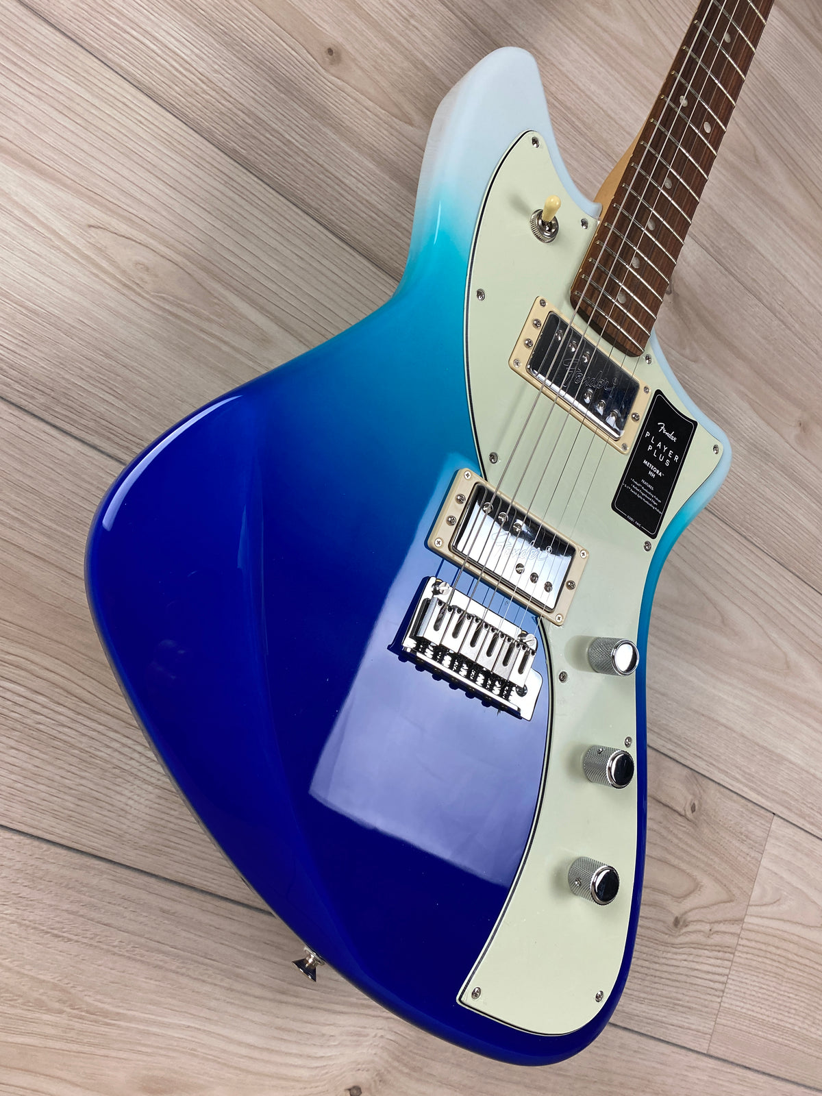 Fender Player Plus Meteora HH Electric Guitar, Belair Blue - CBN Music Warehouse