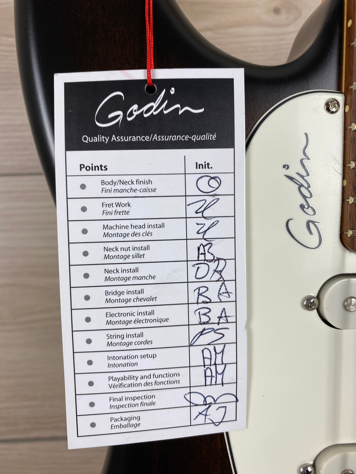 Godin Session HT Electric Guitar Bourbon Burst RN - CBN Music Warehouse