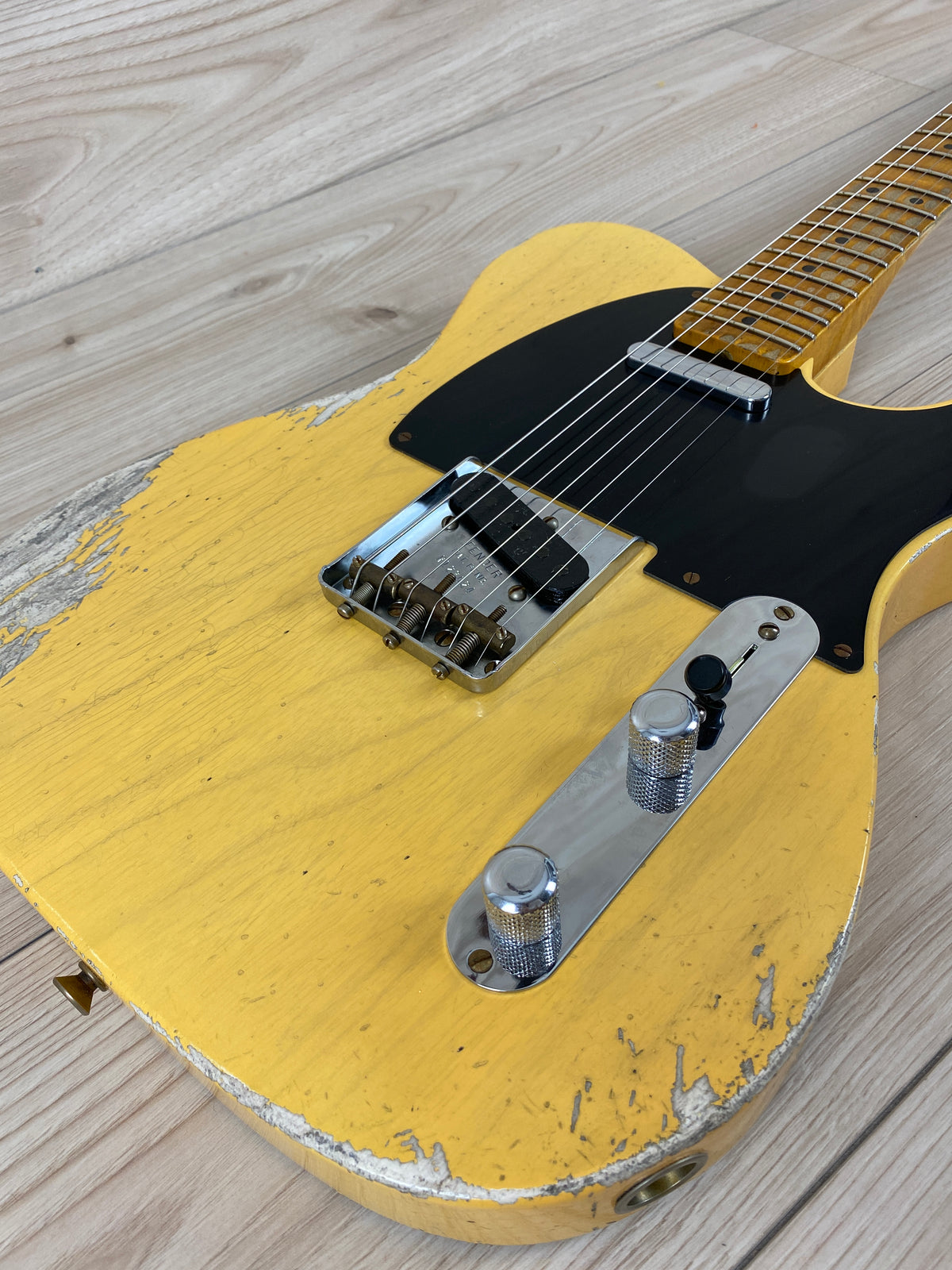 Fender Custom Shop Limited Edition '51 Telecaster Heavy Relic Maple Fingerboard Aged Nocaster Blonde - CBN Music Warehouse