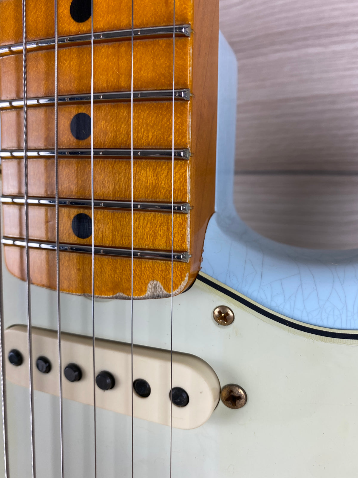 Fender Custom Shop 62 Journeyman Limited Edition Stratocaster Relic Aged Sonic Blue with Gold Hardware - CBN Music Warehouse