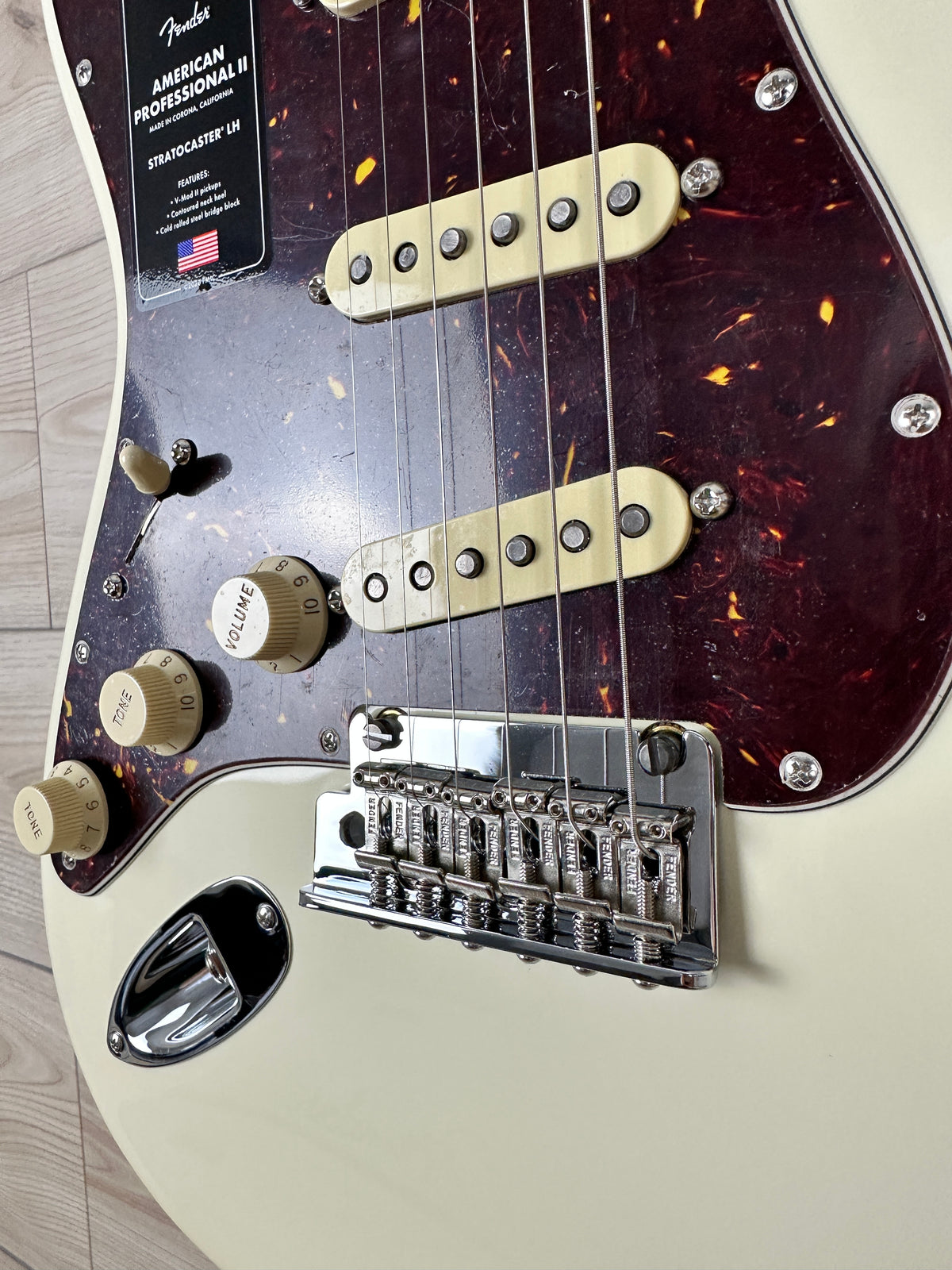 Fender American Professional II Stratocaster Left-Hand, Olympic White - CBN Music Warehouse