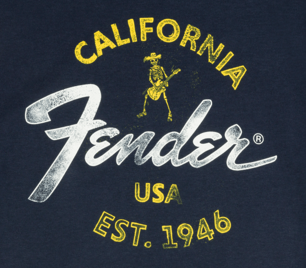 Fender Baja Blue T-Shirt, Blue, LARGE