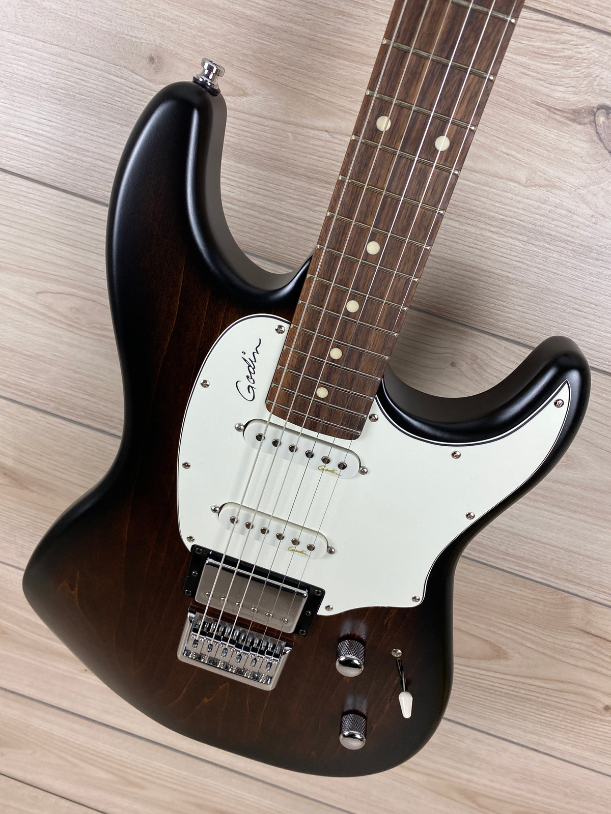 Godin Session HT Electric Guitar Bourbon Burst RN - CBN Music Warehouse