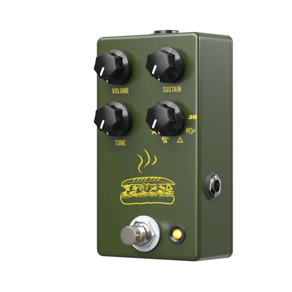 JHS Muffuletta 6-way Fuzz Pedal - Army Green