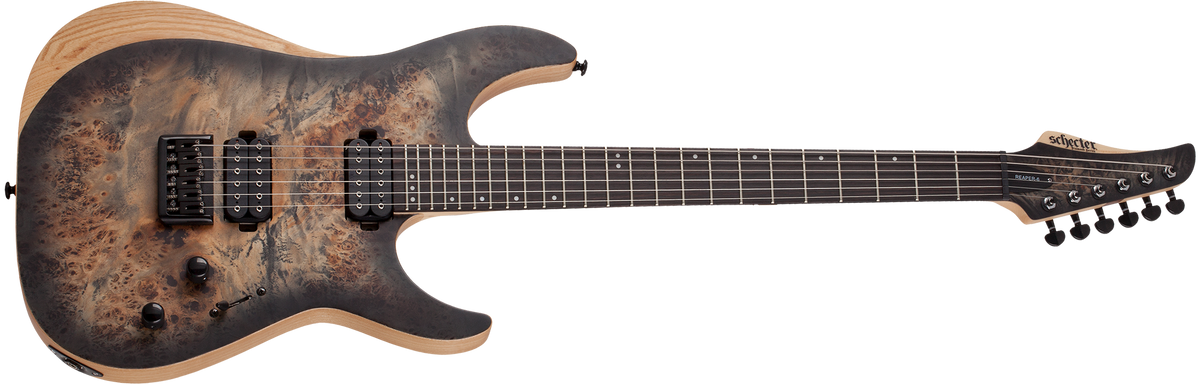 Schecter Reaper-6 Satin Charcoal Burst Electric Guitar - CBN Music Warehouse