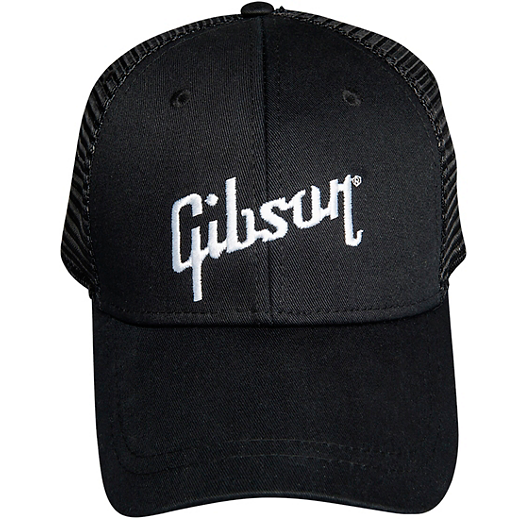 Gibson Black Trucker Snapback Hat - One Size fits all - CBN Music Warehouse