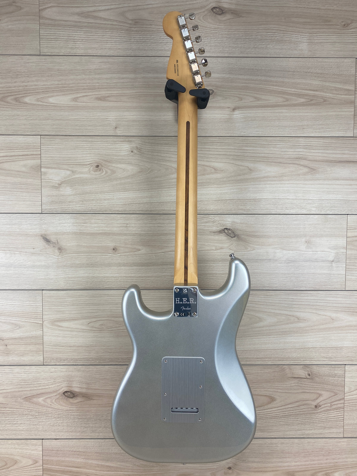 Fender H.E.R. Stratocaster Electric Guitar - Chrome Glow - CBN Music Warehouse