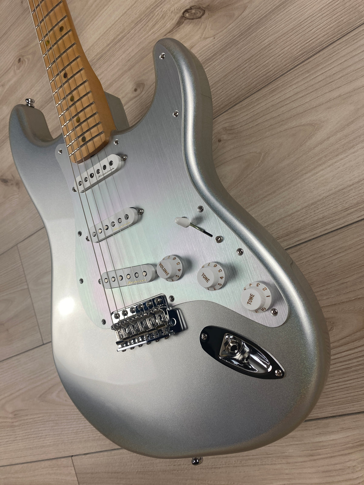 Fender H.E.R. Stratocaster Electric Guitar - Chrome Glow - CBN Music Warehouse