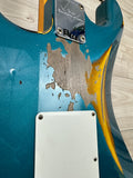 Fender Custom Shop 1961 Stratocaster Heavy Relic Aged Ocean Turquoise over 3-Color Sunburst
