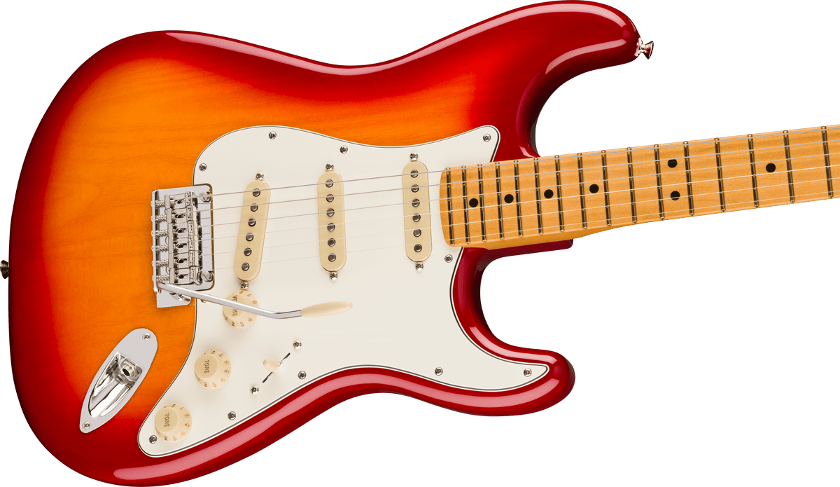 Fender Player II Stratocaster Maple Fingerboard Electric Guitar, Aged Cherry Burst - CBN Music Warehouse