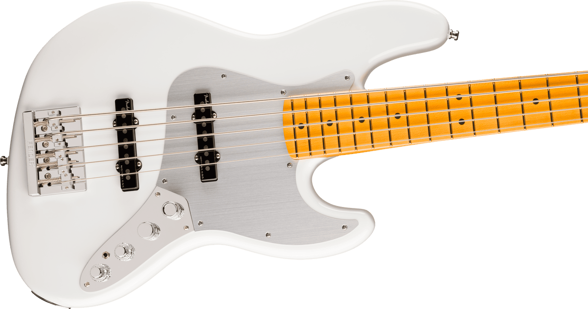 Fender American Ultra II Jazz Bass V, Maple Fingerboard, Avalanche - CBN Music Warehouse
