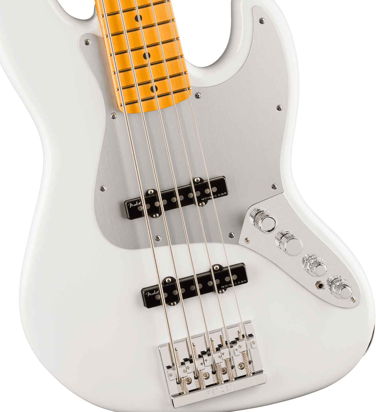 Fender American Ultra II Jazz Bass V, Maple Fingerboard, Avalanche - CBN Music Warehouse