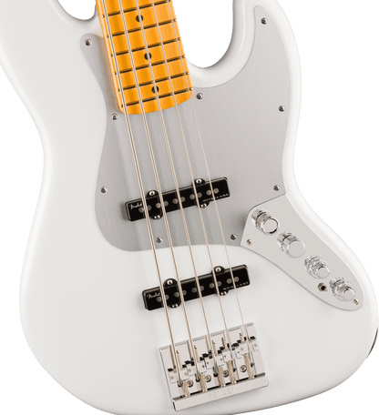 Fender American Ultra II Jazz Bass V, Maple Fingerboard, Avalanche - CBN Music Warehouse