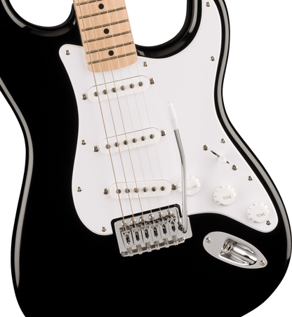 Squier Sonic Stratocaster Electric Guitar - Black with Maple Fingerboard