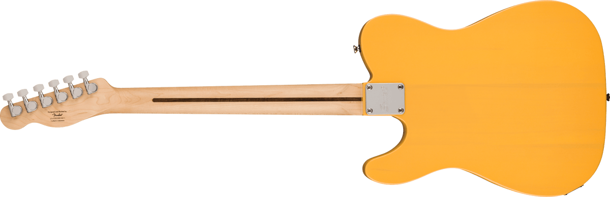 Squier Sonic Telecaster Guitar, Maple Fingerboard, Black Pickguard, Butterscotch Blonde - CBN Music Warehouse