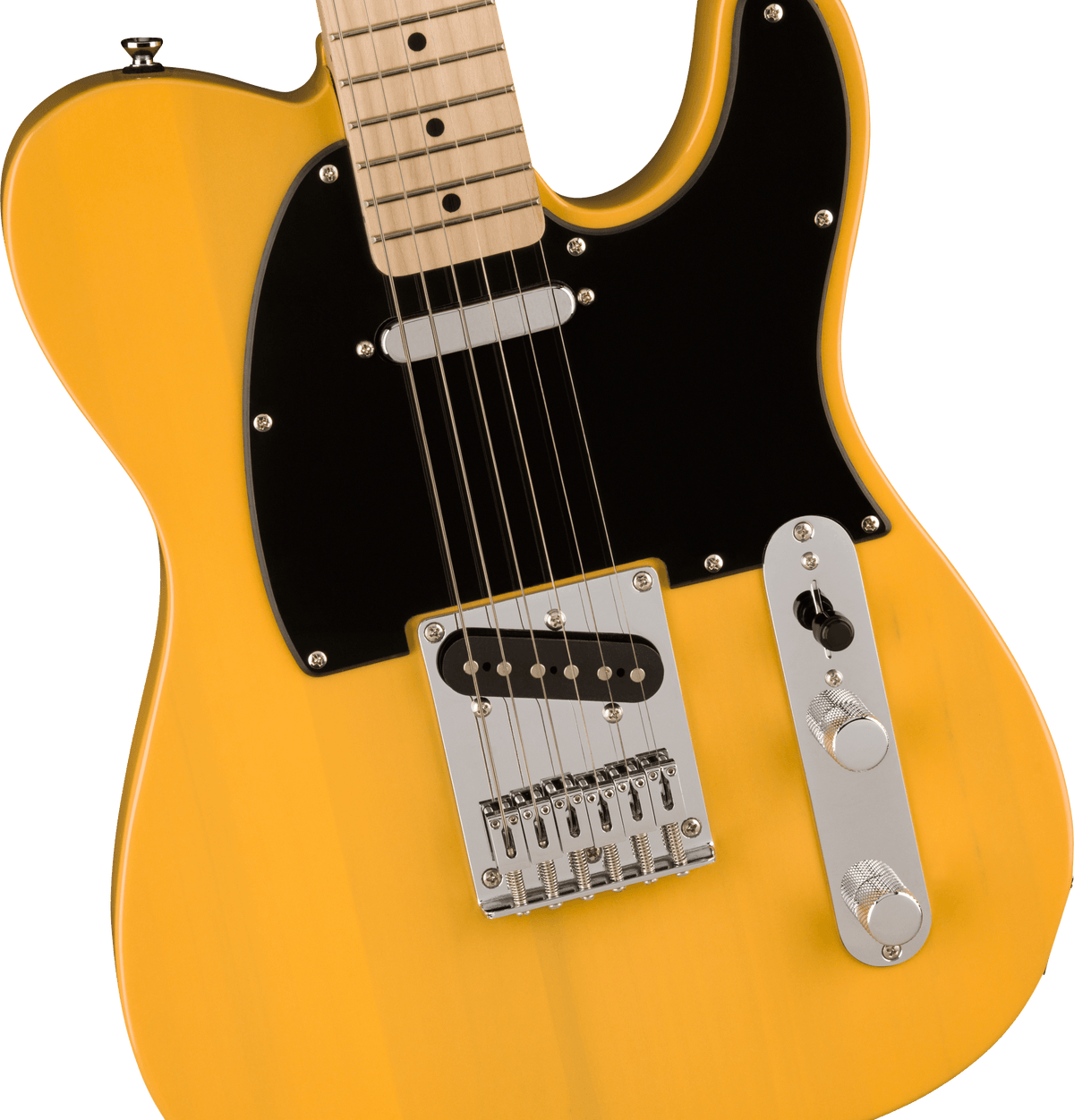 Squier Sonic Telecaster Guitar, Maple Fingerboard, Black Pickguard, Butterscotch Blonde - CBN Music Warehouse