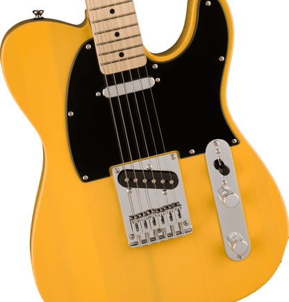 Squier Sonic Telecaster Guitar, Maple Fingerboard, Black Pickguard, Butterscotch Blonde - CBN Music Warehouse