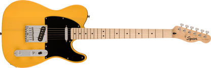 Squier Sonic Telecaster Guitar, Maple Fingerboard, Black Pickguard, Butterscotch Blonde - CBN Music Warehouse