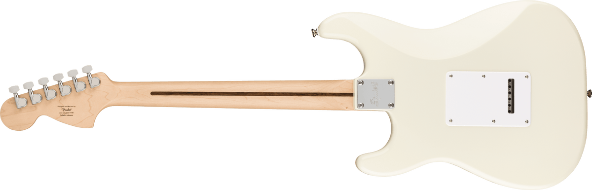 Squier Affinity Stratocaster Electric Guitar, Maple Fingerboard, Olympic White - CBN Music Warehouse