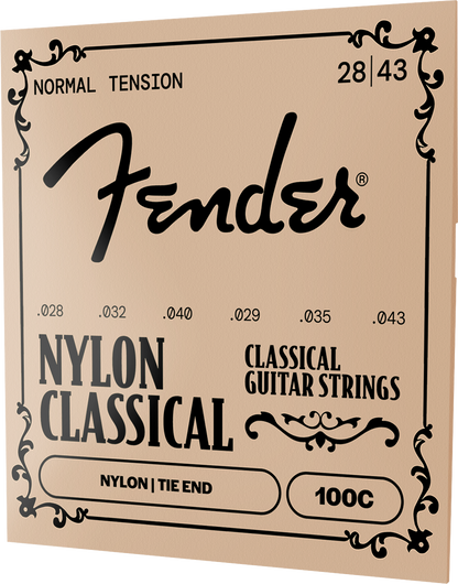 Fender 100 Classical/Nylon Guitar Strings - Tie End Normal Tension