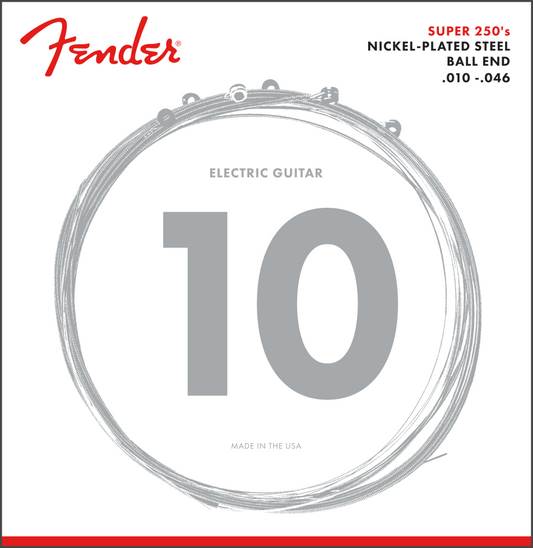 Fender 250R Super 250's Nickel-Plated Steel Electric Guitar Strings - .010-.046 - CBN Music Warehouse