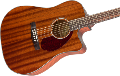 Fender CD-140SCE Dreadnought Acoustic Electric Guitar, All-Mahogany with Case