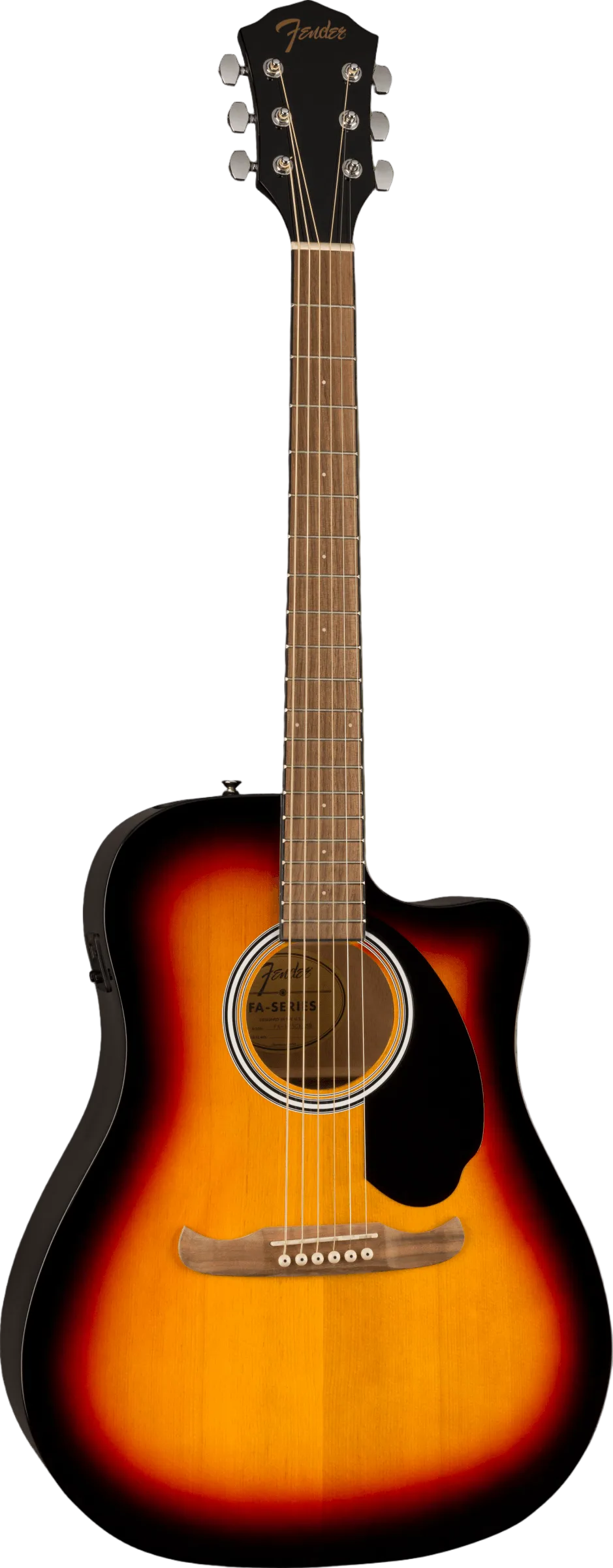 Fender FA-125CE Dreadnought Acoustic Electric Guitar, Sunburst