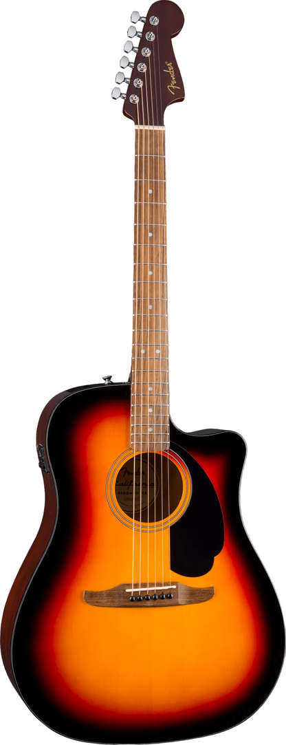 Fender California Standard Redondo CE, Spruce Top Acoustic Guitar, 3-Color Sunburst - CBN Music Warehouse