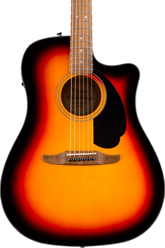 Fender California Standard Redondo CE, Spruce Top Acoustic Guitar, 3-Color Sunburst - CBN Music Warehouse