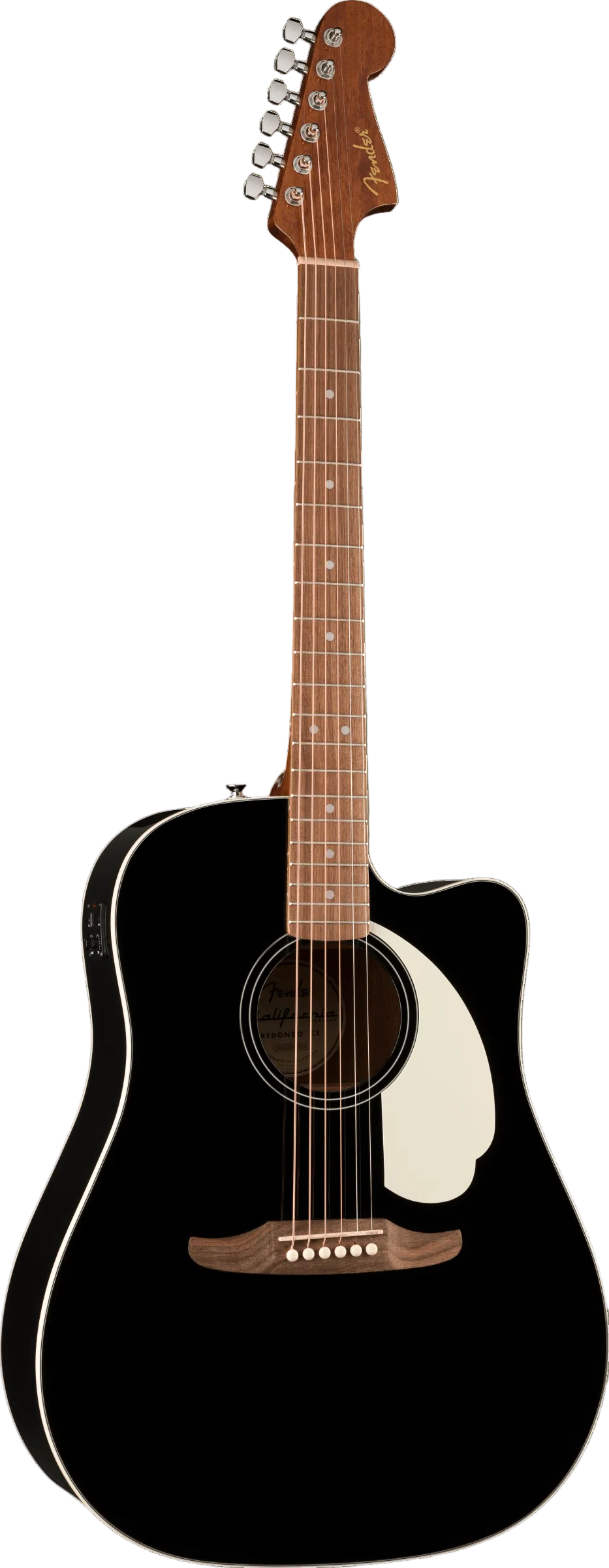 Fender California Standard Redondo CE Acoustic- Electric Guitar, Black - CBN Music Warehouse