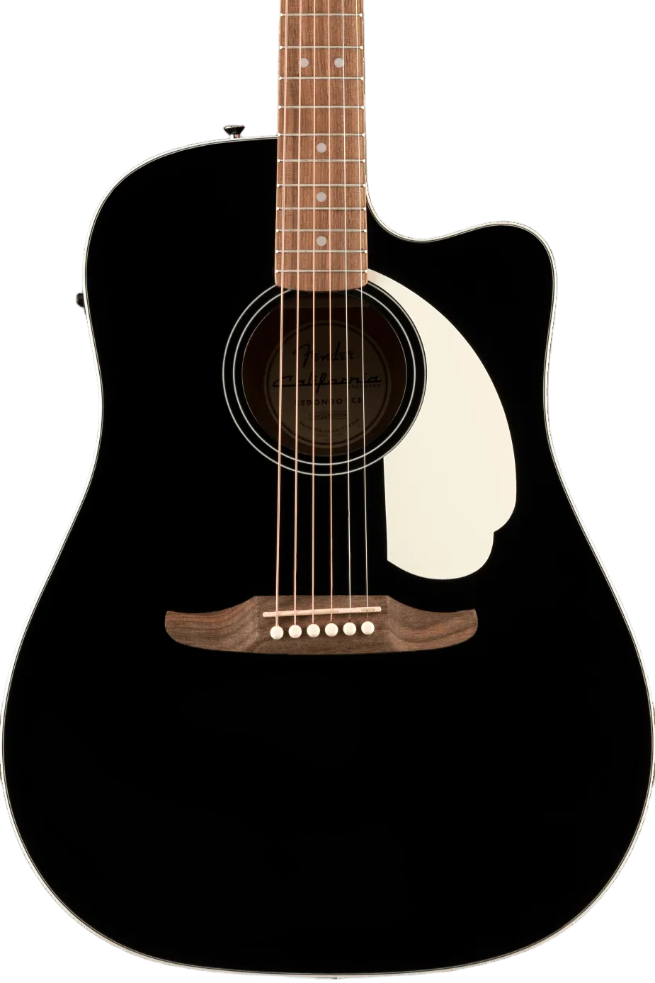 Fender California Standard Redondo CE Acoustic- Electric Guitar, Black - CBN Music Warehouse